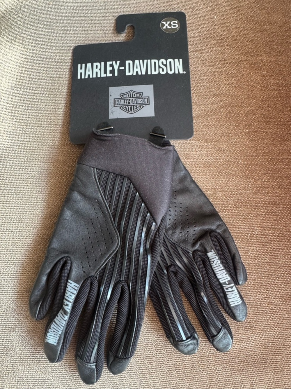 Harley-Davidson Sidari Mixed Media Black Women’s Riding Gloves XS